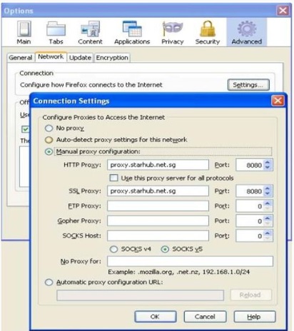 Connection Setting for SSL