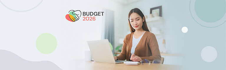 Lady looking at laptop