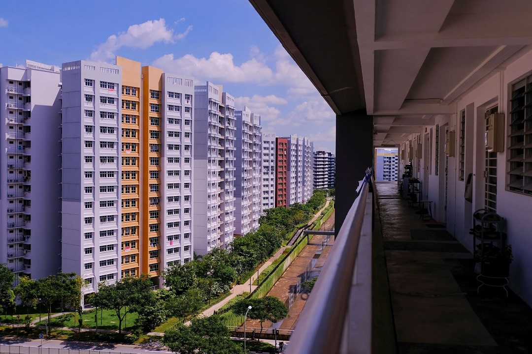 a block of HDB flats
