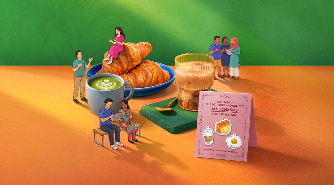 An assortment of cafe food and drinks