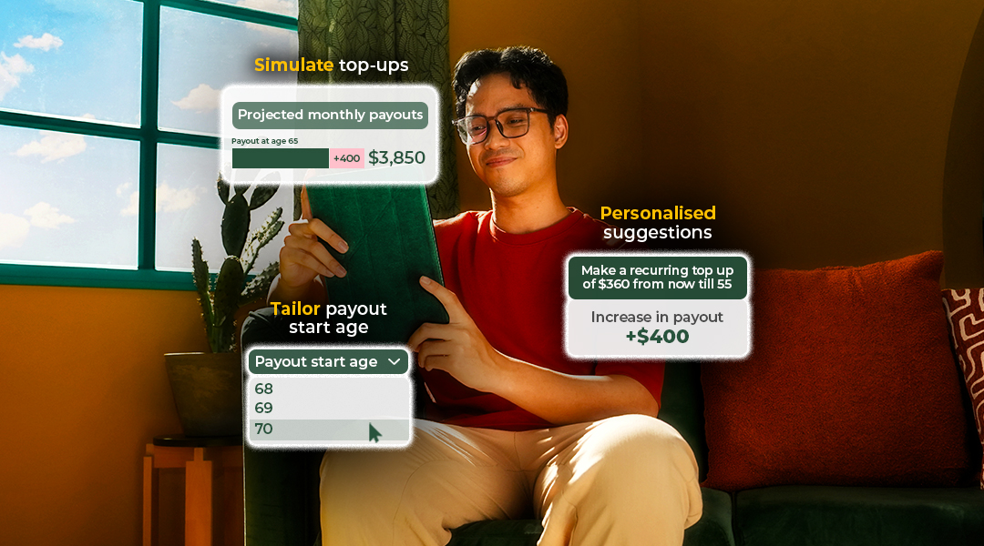 Man using a tablet