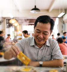 A man at a hawker centre