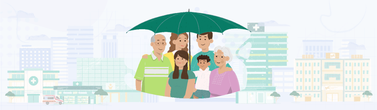 Healthcare needs of different family generations covered by MediShield Life