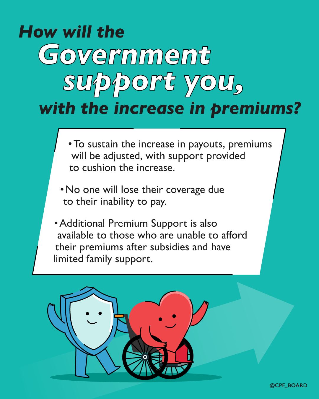 How will the Government support you, with the increase in premiums