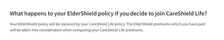 A FAQ of what happens to your ElderShield if you decide to join CareShield Life.