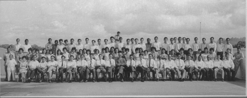 Group photograph of CPF Board staff in 1960 Group photograph of CPF Board staff in 1960