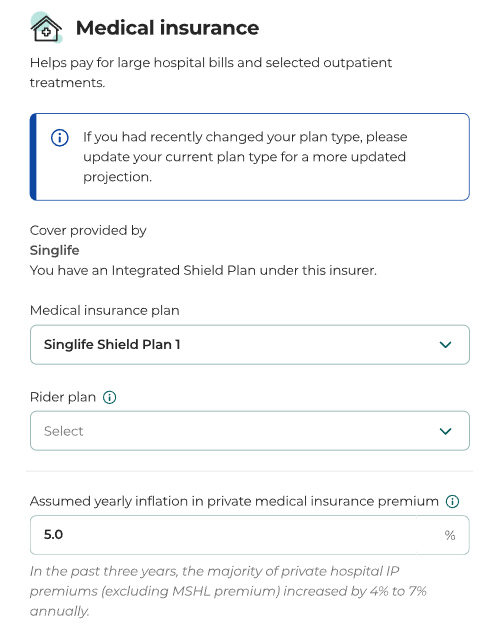 input medical insurance details