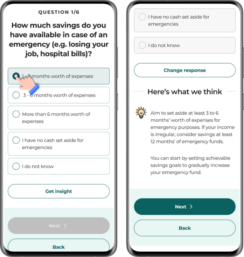 Financial questionnaire (PLAN with CPF)