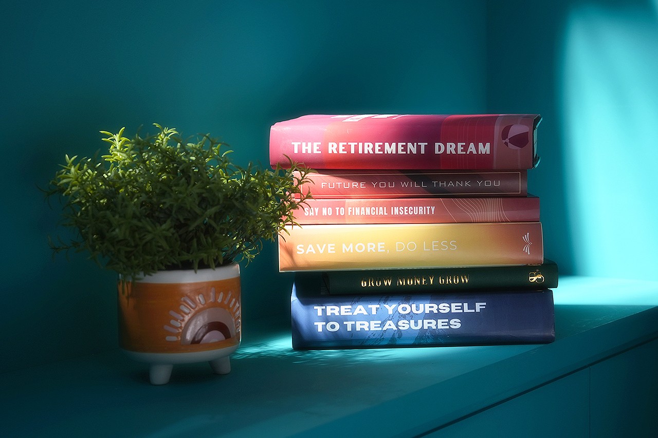 A stack of books