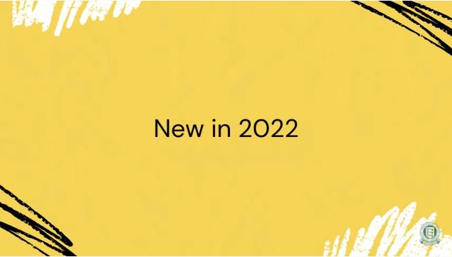 New in 2022