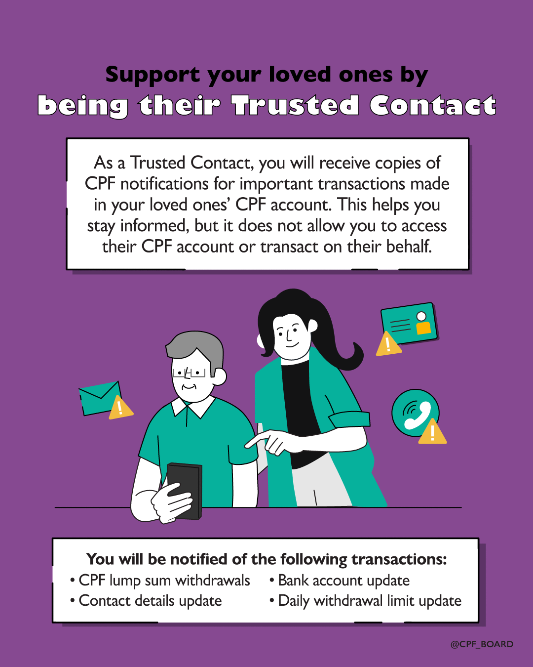 Support your loved ones by being their Trusted Contact