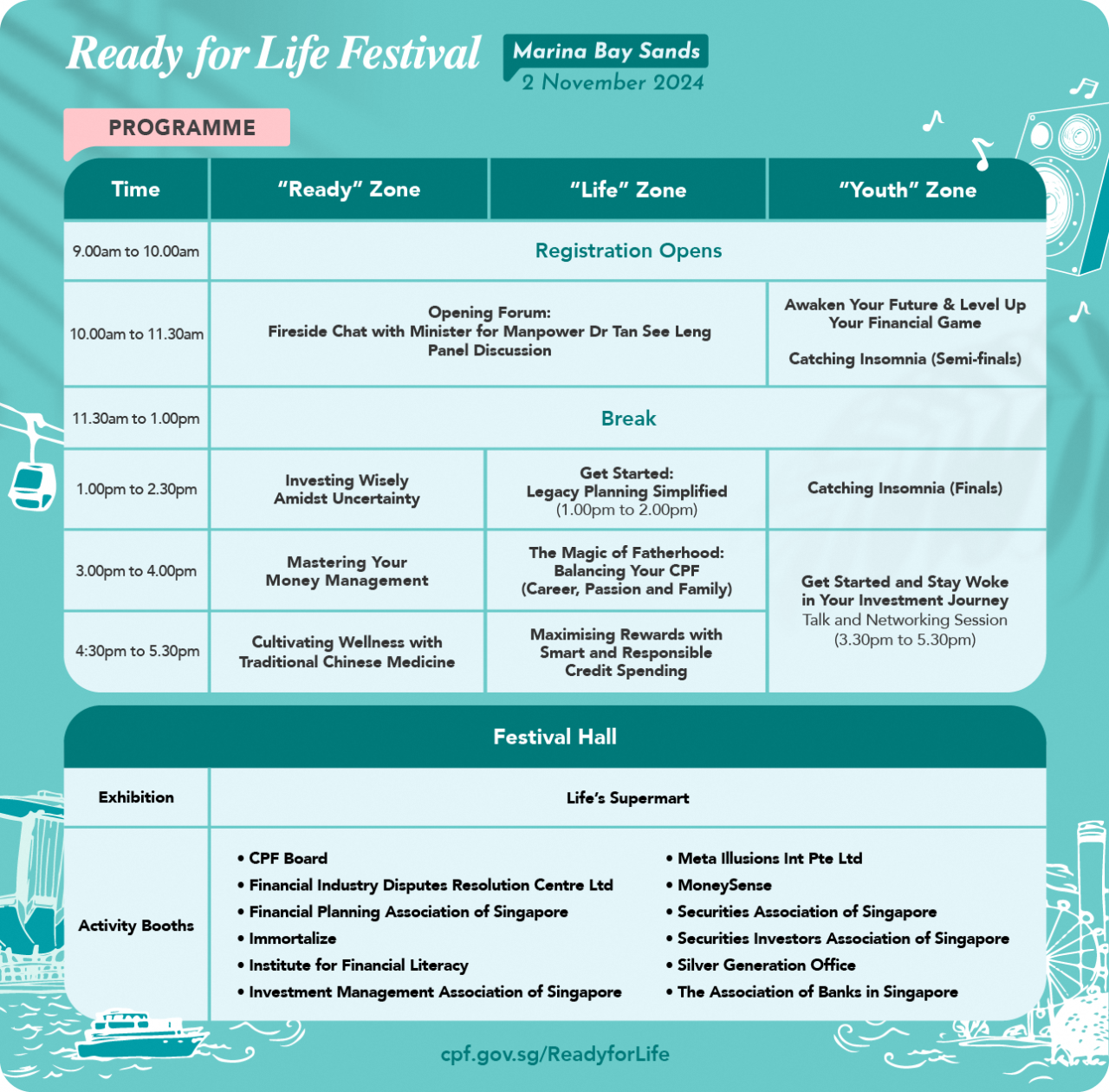 ready for life programme line-up