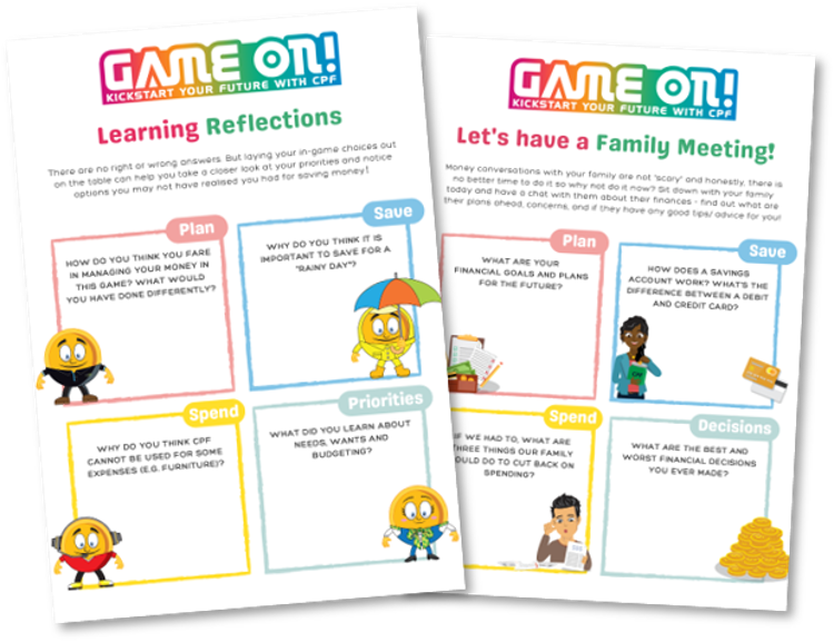 CPF Game On! printable for secondary school students 