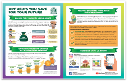 CPF Game On! informational postcard for tertiary students 