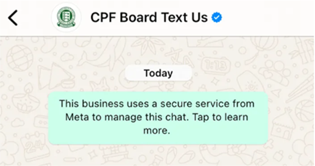 CPFB TextUs Screenshot
